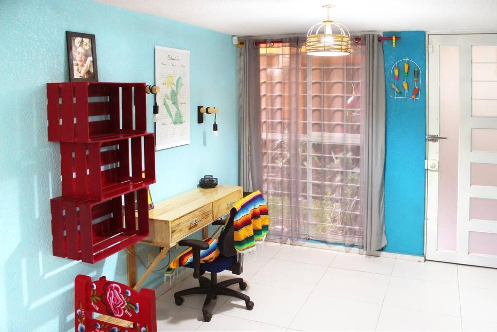 Вілла Colorida Casa Azul En Texcoco Centro Wifi Cocina Texcoco de Mora Екстер'єр фото